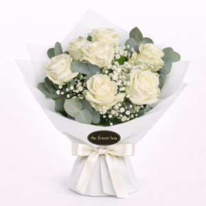 Buchet 7 Trandafiri Albi