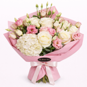 Buchet Mix Lisianthus si Trandafiri